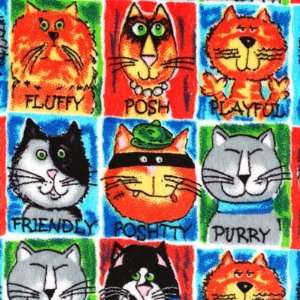  Kitty Cats, cuddle fabric, blocks of kitty cats: Arts 