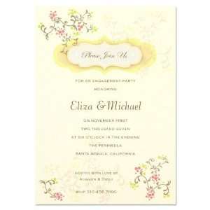  Glittered Invitations   Vine with please join us add ons 