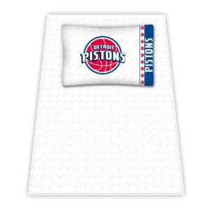   Sheet Set   Detroit Pistons NBA /Color White Size Twin: Home & Kitchen