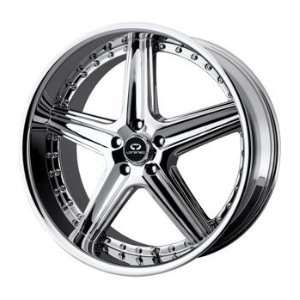Lorenzo WL019 20x8.5 Chrome Wheel / Rim 5x4.5 with a 35mm Offset and a 