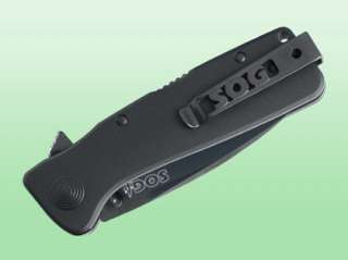  SOG Specialty Knives & Tools TWI 21 Twitch XL, Black TiNi 