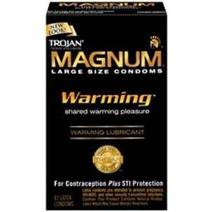  Condom: Trojan Magnum w/Warming Lube 12 Pack: Health 