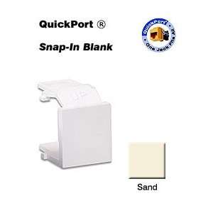  Leviton AC084 BSB Acenti QuickPort Snap In Blanks   Sand 