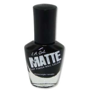  L.A. Girl Matte Finish Nail Polish NL537 Matte Black 