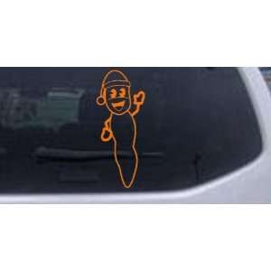 Mr. Hanky Cartoons Car Window Wall Laptop Decal Sticker    Orange 46in 