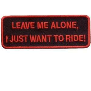  I Just Want To Ride Quality Biker Patch Vest Patches 