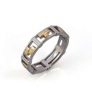  Tetris Silver Gold Ring II: Jewelry