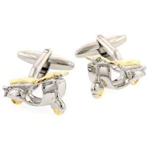  Vespa style motorcycle scooter or motorbike cufflinks with 