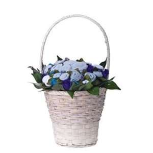  Baby Bunch Blooms Gift Basket   Blue: Baby