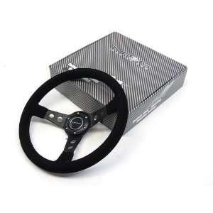   NRG 3 Deep 350mm Sport Steering Wheel   Suede (ST 006S): Automotive