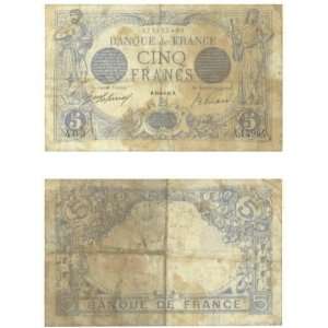  France 1916 5 Francs, Pick 70 