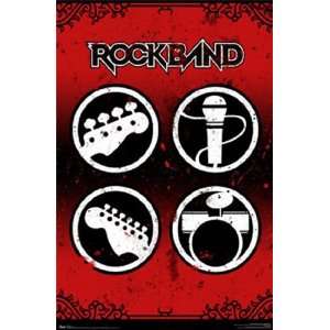  Rock Band   Intro by Unknown 22x34: Home & Kitchen
