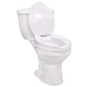  Plus+Size Living BrylaneHome Raised Toilet Seat With Lid 