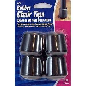   Count 1 Soft Touch Rubber Hi Tip Chair Tips, Black: Home Improvement