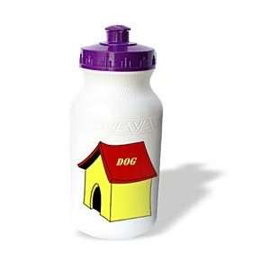   Yellow n Red Dog House n Word Dog   Water Bottles: Sports & Outdoors
