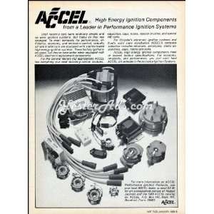  1980 Vintage Ad Accel High energy ignition Components 