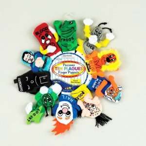  Rite Lite Passover Ten Plagues Finger Puppets  Pack of 3 