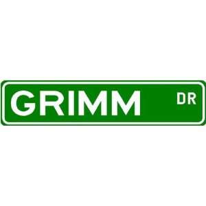  GRIMM Street Name Sign ~ Family Lastname Sign ~ Gameroom 