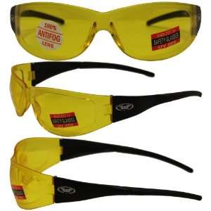 Player Yellow Tint Antifog, Shatterproof Polycarbonate Lenses, UV400 