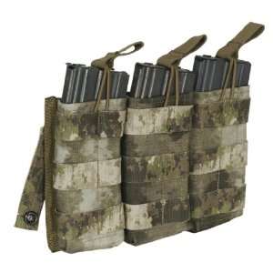   Triple Open Top Rifle Magazine Pouch, A TACS: Sports & Outdoors