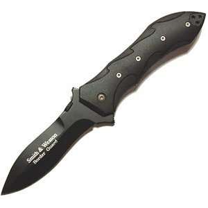  Smith & Wesson SWBGB Border Guard Knife, Black: Home 