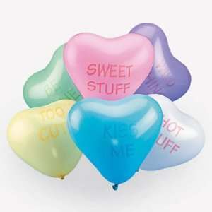  24 CONVERSATION HEART Balloons/VALENTINES DAY PARTY DECOR 