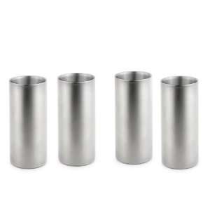   Walled Stainless Steel Drinking Glasses:  Kitchen & Dining