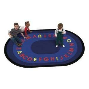   Children Educational Rugs Letters That Teach 11x8 Oval: Home & Kitchen
