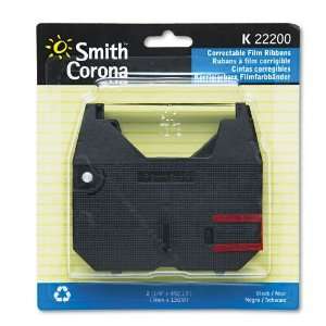  Smith Corona : 22200 Typewriter Ribbon, Film, Black, Two per Pack 