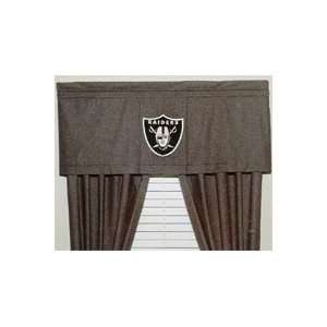  NFL Oakland Raiders   Denim Window Valance: Home & Kitchen