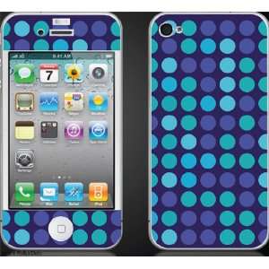  For the Apple iPhone 4 Polka Dots Design Skin + Screen 