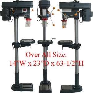  16 Speed Drill Press Floor ±45 Angle 360 Degree Table 
