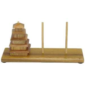   Imports Pagoda Challenge Wooden Puzzle Game: Sports & Outdoors