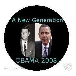 Barack OBAMA is the NEW JFK Kennedy Prez BUTTON 2008 