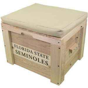  Wood School Deck Box Color: Tan, School: Florida State 