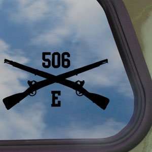  Easy Co 506 PIR Band Of Brothers Black Decal Car Sticker 