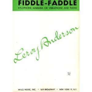   Andersons Fiddle Faddle Vintage 1947 Sheet Music 
