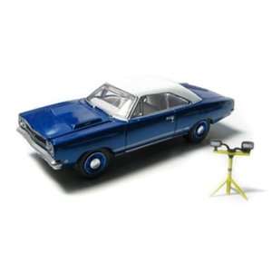  1968 Plymouth GTX Convertible w/Accessory 1/64 Blue Toys 