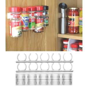   Organizer Rack 20 Cabinet Door Spice Clips:  Home & Kitchen