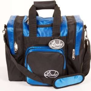 Linds Laser Deluxe Single Bowling Bag Blue:  Sports 