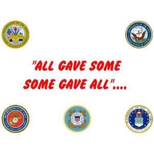  All Gave Some Gave All Novelty 8 1/2 X 11 Color 