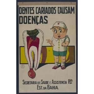  Dentes cariados causam doencas,Poster,decayed/abscessed 