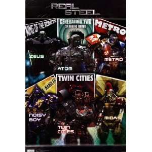  Real Steel   Grid Poster (22.00 x 34.00): Home & Kitchen
