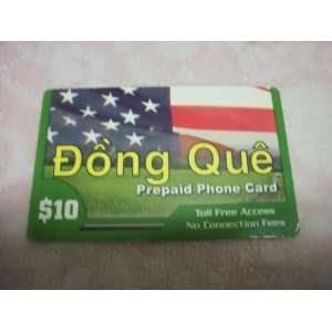  $10 PREPAID PHONE CARD TO VIETNAM DONG QUE: Everything 