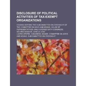  Disclosure of political activities of tax exempt 