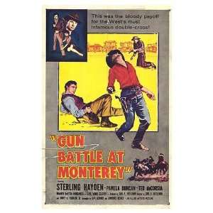  Gun Battle At Monterey Original Movie Poster, 27 x 41 