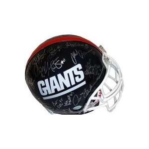  1986 New York Giants Team autographed Football Helmet 