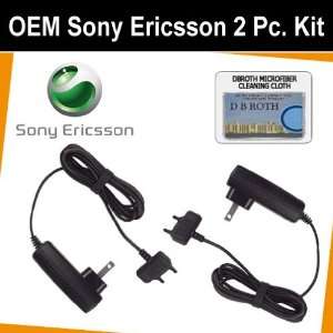  Original OEM Set of 2 Travel Charger for your Sony 