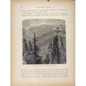  Mount Washington Thompsons Falls Pinkham Pass Old Print 