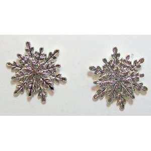   Post Layered Snowflake Drop Earrings From Just Give Me Jewels: Jewelry